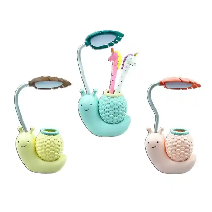 Snail Animal Cute Table Lamp, LED Night Study Light USB Charging Eye Protection Table Lamp with Adjustable Angle White Light for Kids Students Gift light